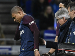 VIDEO: Mbappe taken off for PSG after nasty Lopes collision