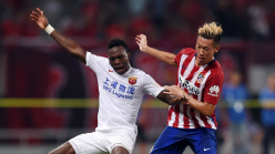 Kouassi scores as Wuhan Zall hold Tianjin Tigers