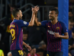 Barcelona 2 Inter 0: Rafinha helps down old club as injured Messi watches on