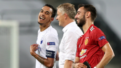 Video: Man Utd boss Solskjaer praised by Copenhagen captain Zeca in candid clip as embarrassed Fernandes is seen laughing