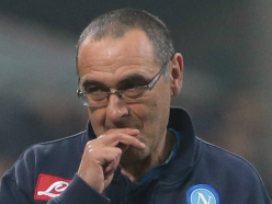 Napoli coach Sarri shows middle finger to Juventus fans