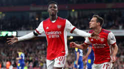 ‘Eddie gives Arsenal a lesson every day’ – Arteta in awe of Nketiah’s display against Wimbledon