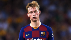Barcelona have a lot of problems after Champions League thrashing - De Jong
