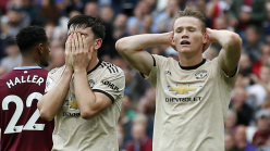 Man Utd defence on worst run away from home since 2002 after defeat at West Ham