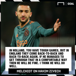New Chelsea signing Ziyech should expect to be fouled a lot, says Melchiot