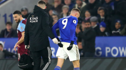 Blow for Leicester as Vardy leaves West Ham match with injury