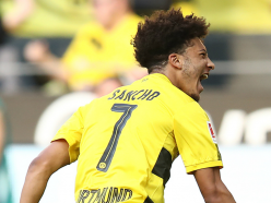 Sancho makes history with first Borussia Dortmund goal