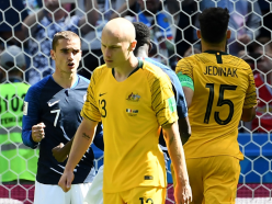 France score from hugely controversial VAR penalty against unlucky Australia