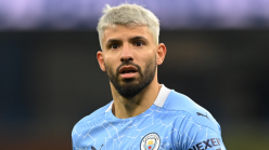 Man City striker Aguero could be injured for up to a month, says Guardiola