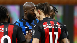 Ibrahimovic denies using racist language in on-field spat with Lukaku in Inter vs AC Milan derby clash