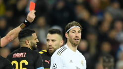 Ramos equals Champions League red card record with Man City dismissal