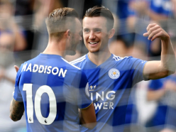 Leicester City 2 Wolves 0: Lucky Foxes win despite Vardy red card