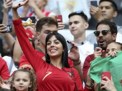 Georgina Rodriguez watches Ronaldo defeat Morocco in Moscow