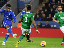 Leicester City 2 Brighton and Hove Albion 1: New boss Rodgers watches first home win of 2019