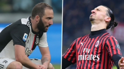 Higuain injured during Juventus training as AC Milan provide update on Ibrahimovic calf issue
